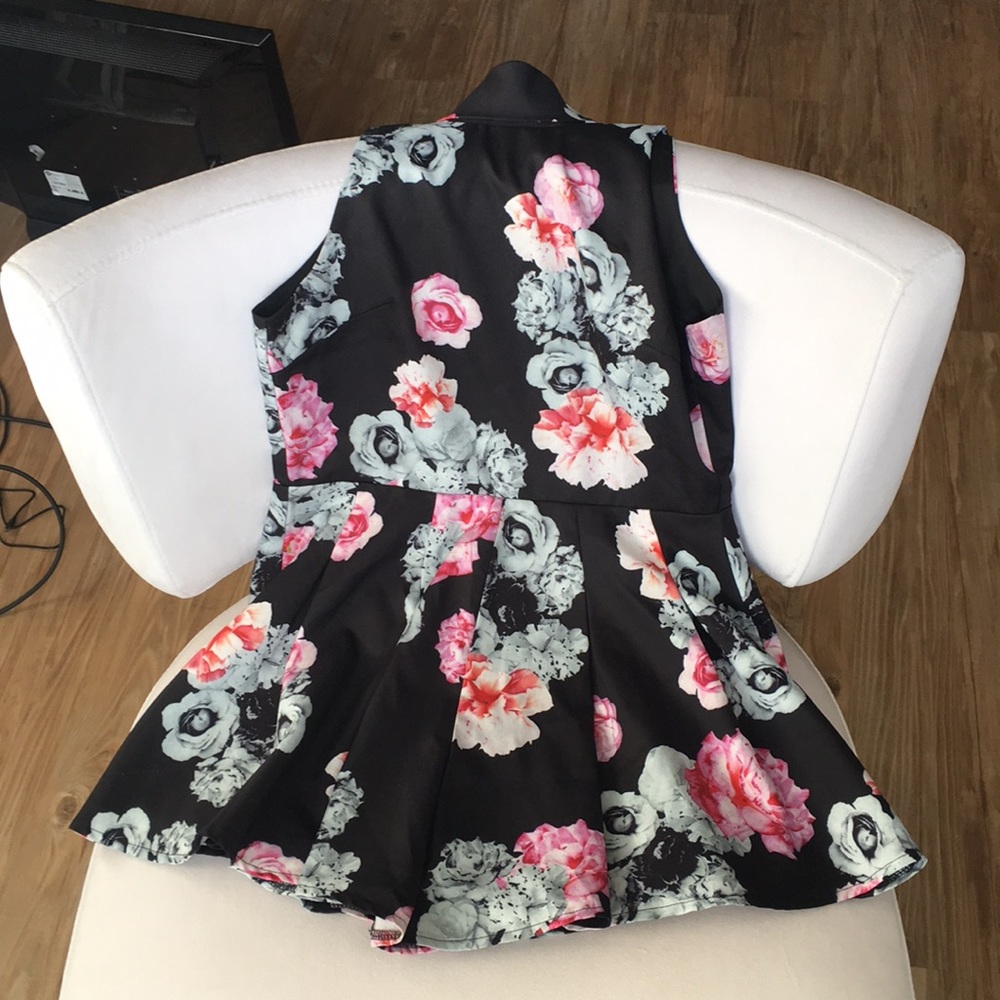Floral dressy romper